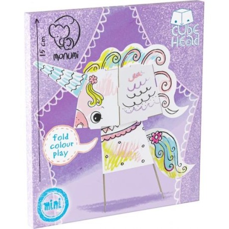 Przejdź do produktu Cube head. Jednorożec. Złóż i pokoloruj
