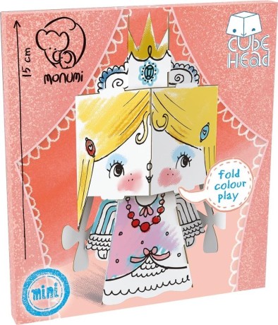 Przejdź do produktu Cube head. Księżniczka. Złóż i pokoloruj