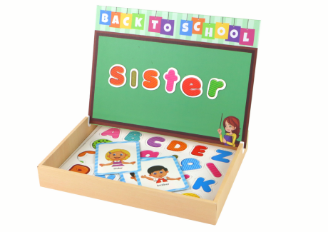 Przejdź do produktu Zestaw Edukacyjnych Puzzli Magnetycznych Z Wielofunkcyjną Tablicą