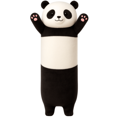 Przejdź do produktu Pluszowa Maskotka Panda Poduszka Podłużna Wałek Biało Czarna 70cm