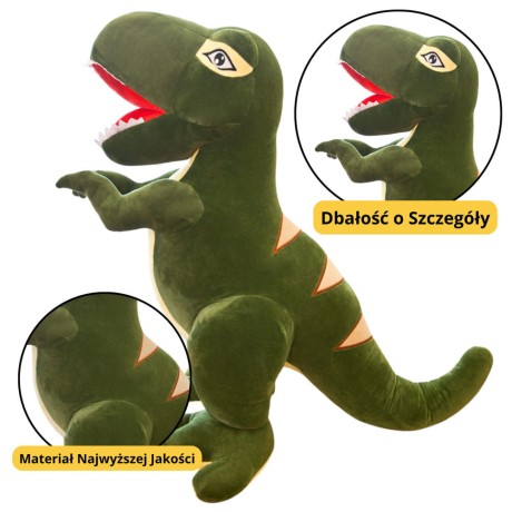 Przejdź do produktu Pluszowa Maskotka Przytulanka Dinozaur Tyranozaur Zielony 35cm