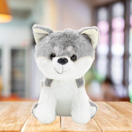 Przejdź do produktu Pluszowa Maskotka Przytulanka Wilk Biało Szary 20cm