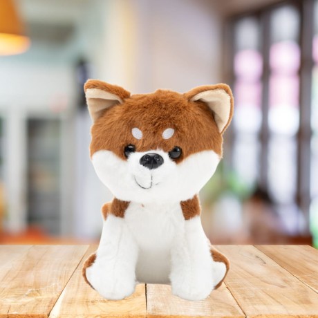 Przejdź do produktu Pluszowa Maskotka Przytulanka Mały Piesek Shiba Inu Biało Brązowy 20cm