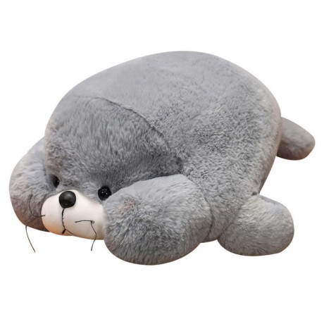 Przejdź do produktu Pluszowa Maskotka Przytulanka Duża Foka Szara 29cm
