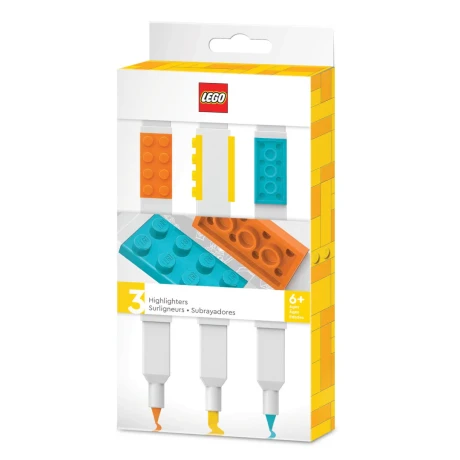 Przejdź do produktu Zakreślacze LEGO® – pomarańczowy, żółty, niebieski (3 szt.)