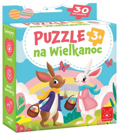 Przejdź do produktu Edukacyjne Puzzle Wielkanocne dla Dzieci 3+