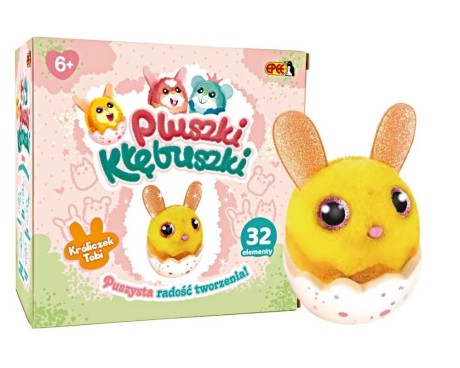 Przejdź do produktu Pluszki-Kłębuszki 32el Króliczek Tobi 6+