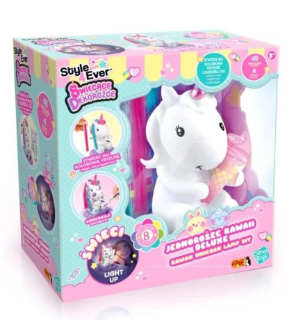 Przejdź do produktu Świecący zestaw DIY Dekorożec Kawaii Deluxe — kreatywna dekoracja z naklejkami i mazakami (baterie w zestawie)
