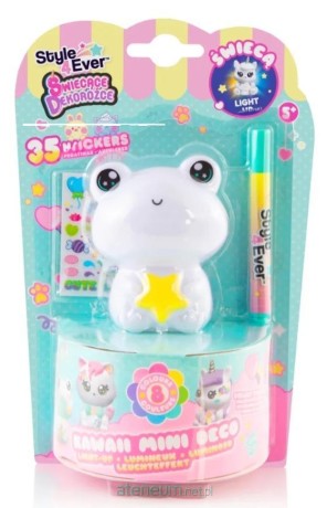 Przejdź do produktu Kawaii Świecący Zestaw DIY „Żabka” — dekoracyjna figurka 8 kolorów + naklejki i mazak