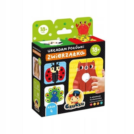 Przejdź do produktu CzuCzu Układam Połówki Zwierzątka 18m+