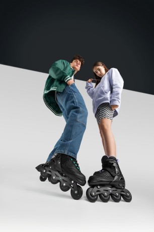 Przejdź do produktu Rolki regulowane Matty TIE-DYE r. 35–38 — aluminiowa płoza, łożyska ABEC-7, kółka 72 mm, komplet sznurowadeł grátis