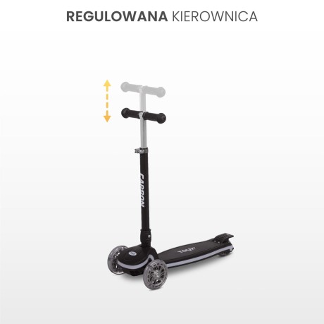 Przejdź do produktu HULAJNOGA 3-KOŁOWA CARBON BLACK