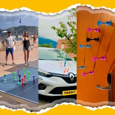 Przejdź do produktu Rzutki zestaw startowy żłóto-niebieski