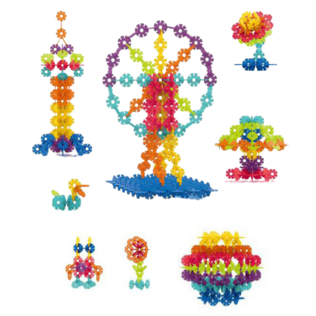 Przejdź do produktu Zestaw Klocków Śnieżynki W Walizce Konstrukcyjne 140el