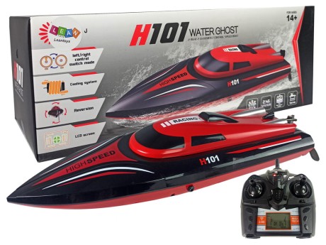 Przejdź do produktu Łódź Motorówka Zdalnie Sterowana H101 Czerwona 1:48 2.4G 35 km/h wiek 14+