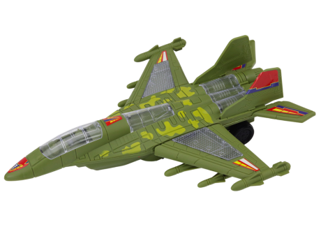 Przejdź do produktu Myśliwiec Militarny F35 Jeżdżący Światła Dźwięki Zielony
