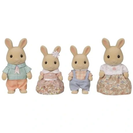Przejdź do produktu Sylvanian Families — Rodzina Biszkoptowych Królików (4 figurki, ruchome kończyny, 6–8 cm)