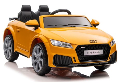 Przejdź do produktu Elektryczny Samochód Dziecięcy Audi TT RS 12V – żółty, 2x45W, Pilot 2.4G, EVA, Miękka Ekoskóra