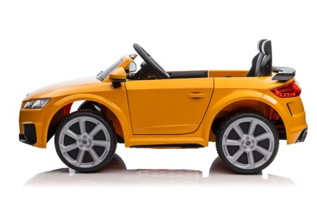 Przejdź do produktu Elektryczny Samochód Dziecięcy Audi TT RS 12V – żółty, 2x45W, Pilot 2.4G, EVA, Miękka Ekoskóra