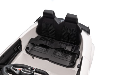 Przejdź do produktu Elektryczny Samochód Dziecięcy Audi TT RS 12V – biały, 2x45W, Pilot 2.4G, EVA, Miękka Ekoskóra