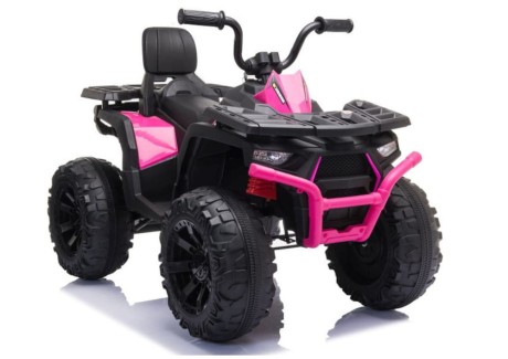Przejdź do produktu Dziecięcy quad na akumulator JC333 – różowy, 2x200W, 2x12V4,5Ah, automatyczna skrzynia, LED, USB