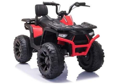 Przejdź do produktu Dziecięcy quad na akumulator JC333 – czerwony, 2x200W, 2x12V4,5Ah, automatyczna skrzynia, LED, USB