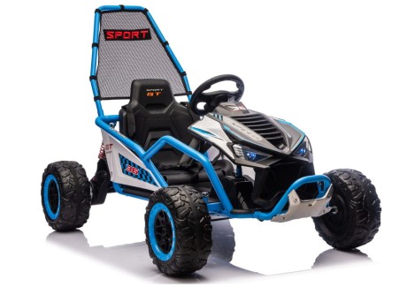 Przejdź do produktu Elektryczny samochód dziecięcy DM-107 24V, 2x200W, Niebieski — pilot 2.4 GHz, miękkie koła EVA, ekoskóra