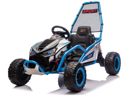 Przejdź do produktu Elektryczny samochód dziecięcy DM-107 24V, 2x200W, Niebieski — pilot 2.4 GHz, miękkie koła EVA, ekoskóra