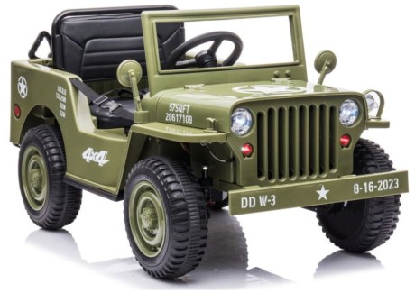 Przejdź do produktu Dziecięcy Samochód Elektryczny 4x45W JH-103 – Oliwkowa Zieleń, 4x4, Pilot 2.4 GHz