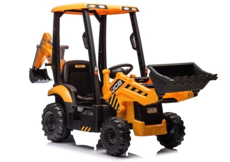 Przejdź do produktu Elektryczna Koparka JCB na Akumulator 12V z Łyżką, Pilotem i Paskami Bezpieczeństwa — Żółta