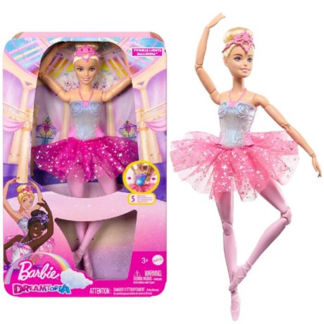 Przejdź do produktu Barbie Dreamtopia Baletnica Świetlista — lalka z podświetlanym gorsetem i ruchomymi stawami