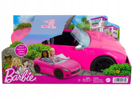 Przejdź do produktu Barbie Kabriolet Sportowy Różowy – Dwumiejscowy Samochód dla Lalek (bez lalki)