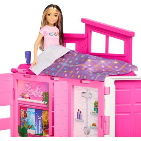 Przejdź do produktu Barbie Fashionistas Przytulny Domek z Lalką HRJ77