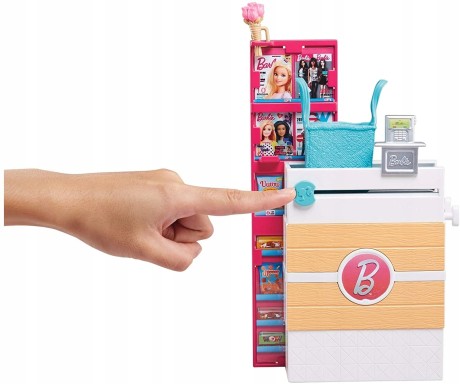 Przejdź do produktu Barbie Supermarket z lalką – Interaktywny sklep z wózkiem i kasą FRP01
