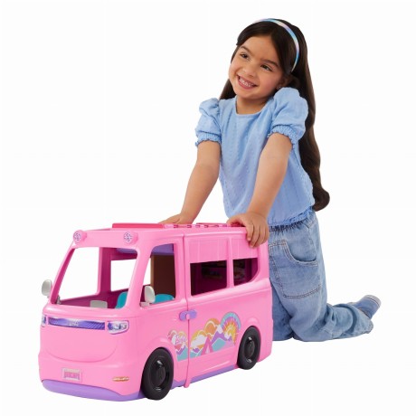 Przejdź do produktu Barbie DreamCamper – Kamper Marzeń 2w1 z Akcesoriami i Efektami Interaktywnymi