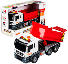 Przejdź do produktu Wywrotka budowlana z efektami świetlnymi i dźwiękowymi 3+