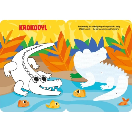 Przejdź do produktu Koloruję i naklejam. Zwierzątka w dżungli wiek 3+