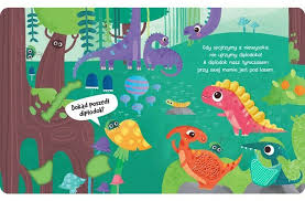 Przejdź do produktu Książeczka sensoryczna "Dinusie i Mamusia" z silikonowymi wstawkami – edukacyjna zabawka dotykowa dla niemowląt