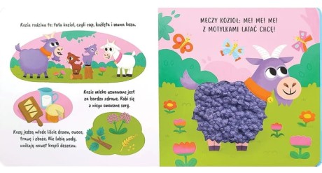 Przejdź do produktu Dotykowa książeczka sensoryczna „Na wsi” — poznaj zwierzęta i ich futerka