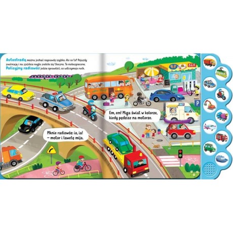 Przejdź do produktu Co słychać? Pojazdy — interaktywna książka dźwiękowa dla najmłodszych