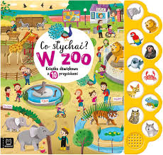 Przejdź do produktu Co słychać w zoo? Interaktywna książka dźwiękowa dla najmłodszych – 10 odgłosów zwierząt