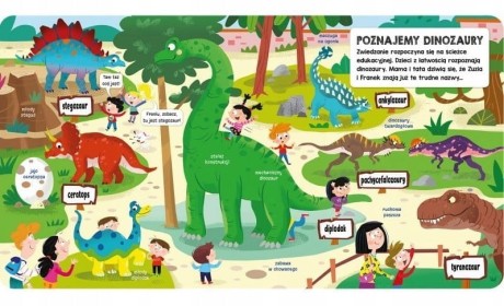 Przejdź do produktu Książeczka z okienkami „Dinozaury” — pierwsze słowa i odkrycia dla maluchów
