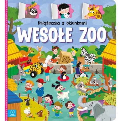 Przejdź do produktu Interaktywna książeczka dla dzieci „Wesołe Zoo” – z okienkami edukacyjnymi