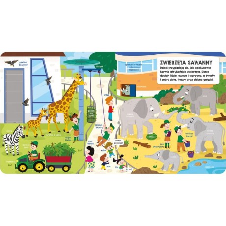 Przejdź do produktu Interaktywna książeczka dla dzieci „Wesołe Zoo” – z okienkami edukacyjnymi
