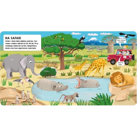 Przejdź do produktu Interaktywna książeczka z okienkami „Zwierzęta” — pierwsze odkrycia dla malucha