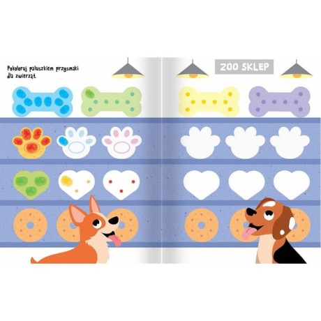 Przejdź do produktu Paluszkowe malowanki. Zwierzęta wiek 3+