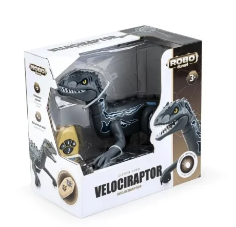 Przejdź do produktu Zdalnie sterowany welociraptor interaktywny dla dzieci 3+
