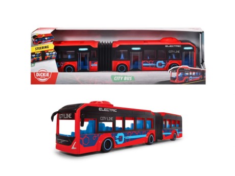 Przejdź do produktu Dickie Toys Autobus Przegubowy 40 cm – Czerwony, Realistyczny Model dla Dzieci