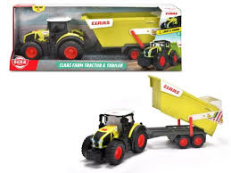 Przejdź do produktu Dickie Toys Traktor FARM z przyczepą 64 cm — realistyczna zabawka świetlno-dźwiękowa