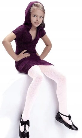 Przejdź do produktu KNITTEX AGATKA Rajstopy  dziewczęce ECRU 140/146